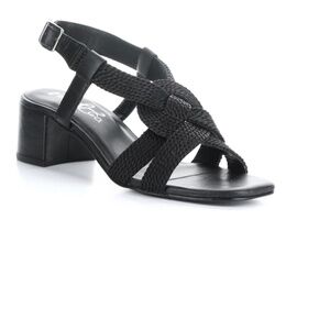 BOS & CO Upbeat Leather Sandal. EU Size: 39 (US 8-8 1/2) Color: Black - New